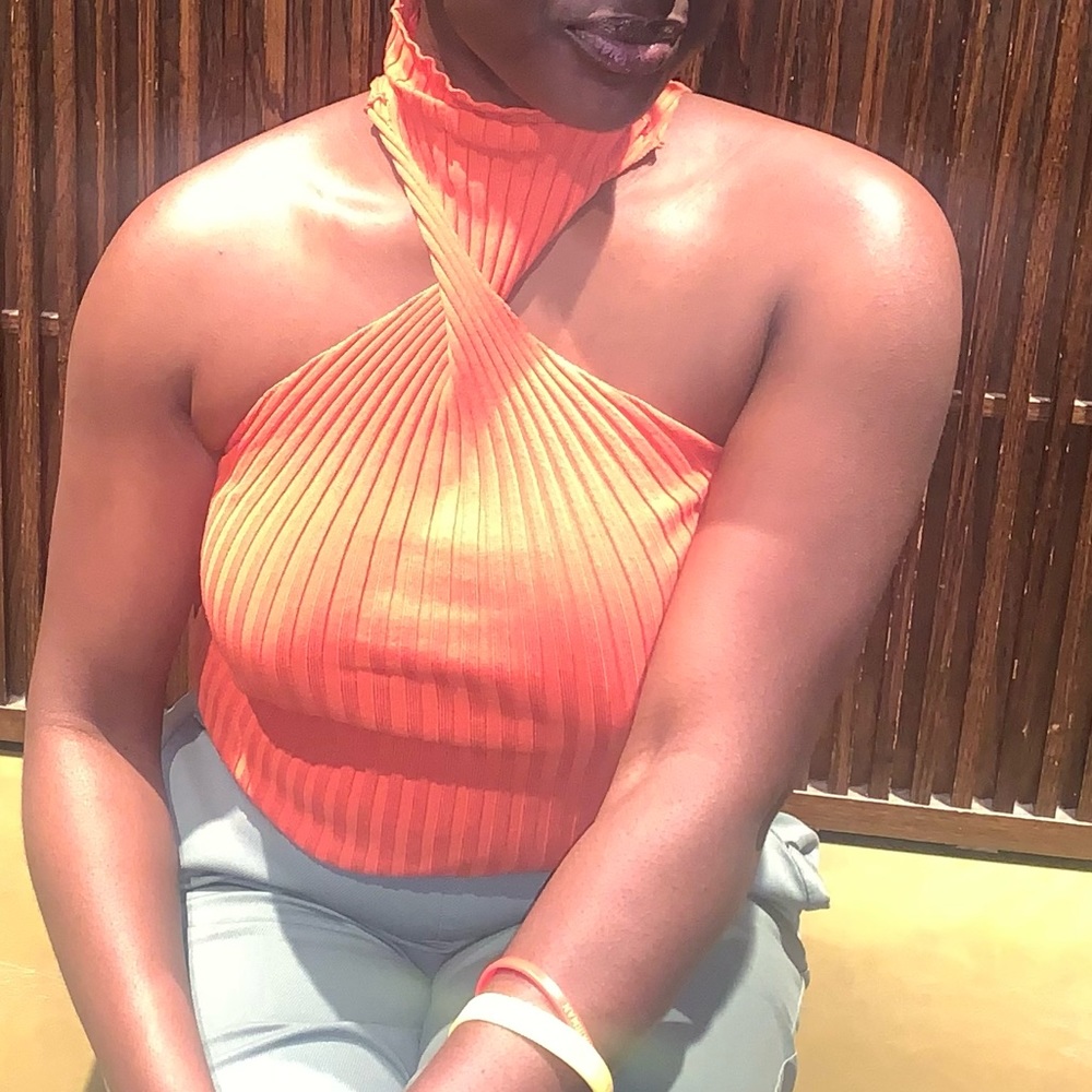 Cross crop top
